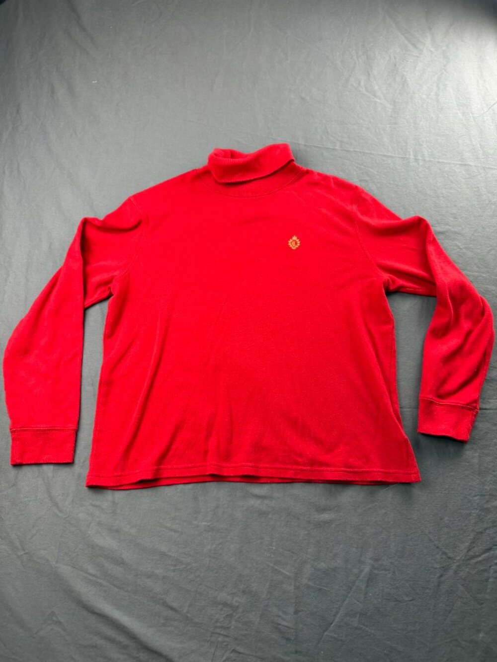 Lauren Ralph Lauren 100% Cotton Turtleneck Heritage Red